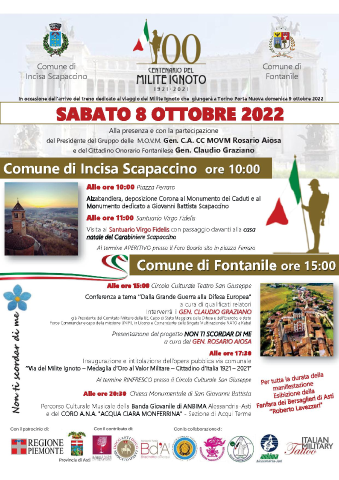 Centenario del Milite Ignoto - Sabato 08-10-2022